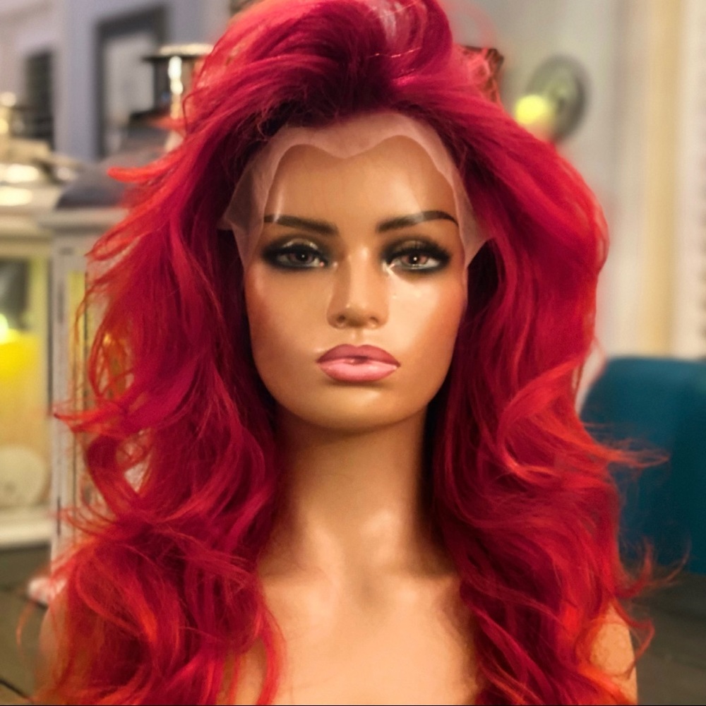 Lace front human hair wig unit